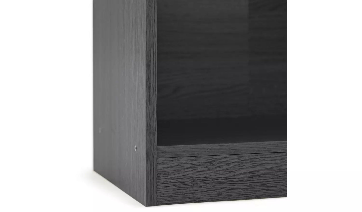 Assembled Maine Short Bookcase - Black